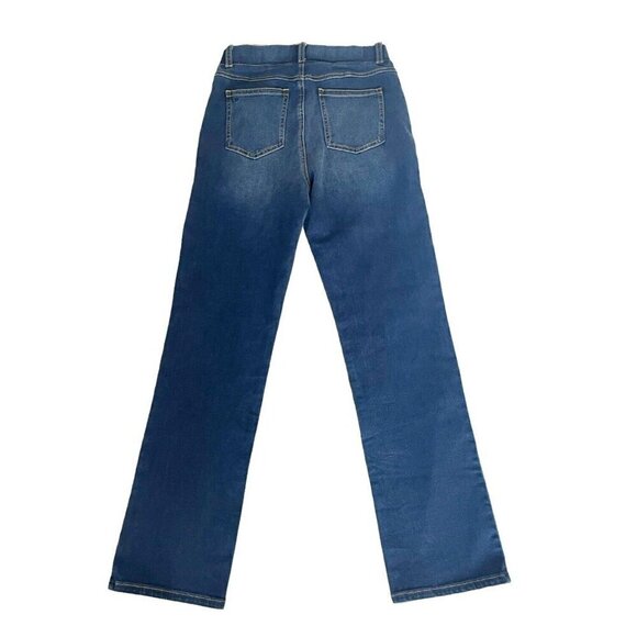 Betabrand Women's Sz SP S Petite Dark Blue Pull On Straight  Denim Jeans Yoga - Picture 3 of 9